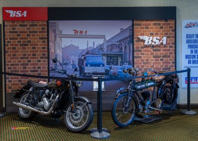 BSA - Motorcycle Live 2022 exhibition stand installation