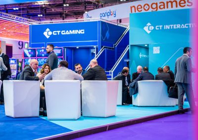 CT Interactive & CT Gaming - ICE London 2023 - exhibition stand design london
