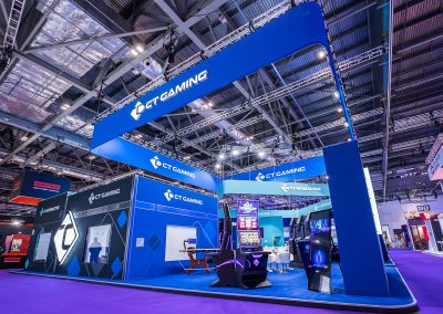CT Interactive & CT Gaming - ICE London 2023 - exhibition stand design london